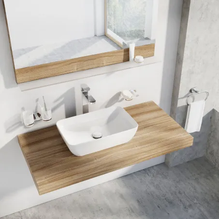 Ravak mosdólefolyó kerámia fedéllel - fix