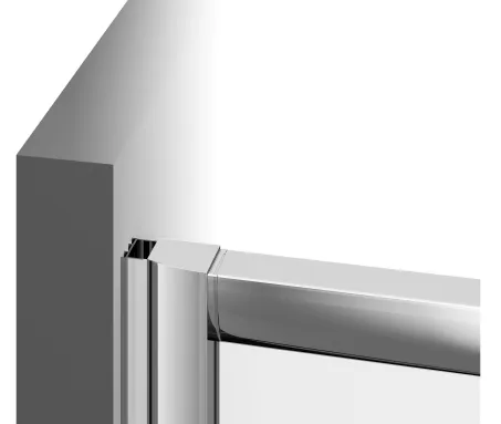 Ravak Blix BLDP4-150 négyrészes zuhanyajtó krómhatású Transparent