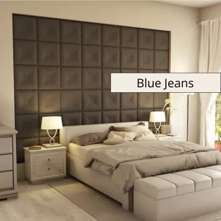 Lastarria 3D falpanel 40x40cm - Blue Jeans