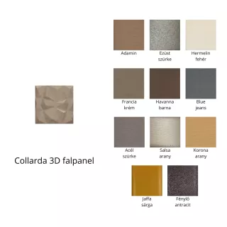 Ecuador 3D falpanel 60x60cm - többféle színben