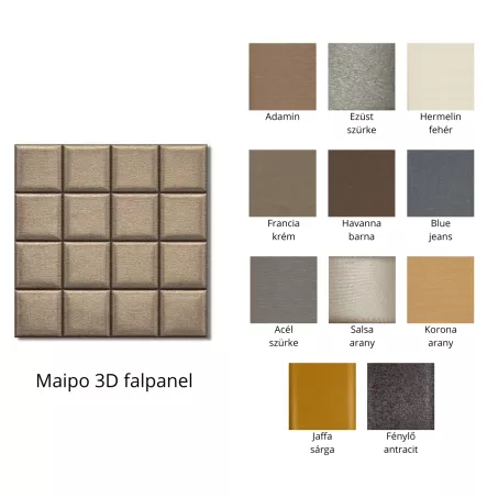 Maipo 3D falpanel 60x60 cm- többféle színben