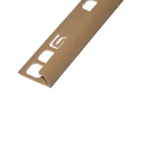 PVC pozitív élvédő profil 9/10 mm/2,50 m sötét beige