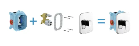 Ravak 10°falba sülly. csaptelep váltó nélkül,R-boxhoz (TD 066.00)