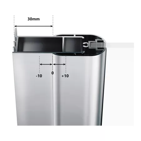 Ravak Chrome CRV2-100  zuhanyajtó krómhatású
