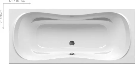Ravak Campanula II fürdőkád 180x80cm